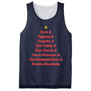 Rum Traveler Holiday Drink List Mesh Reversible Basketball Jersey Tank