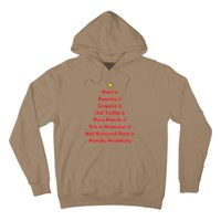 Rum Traveler Holiday Drink List Hoodie