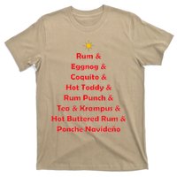 Rum Traveler Holiday Drink List T-Shirt