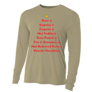 Rum Traveler Holiday Drink List Cooling Performance Long Sleeve Crew