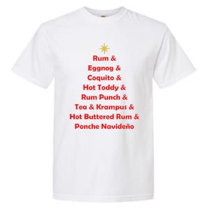 Rum Traveler Holiday Drink List Garment-Dyed Heavyweight T-Shirt