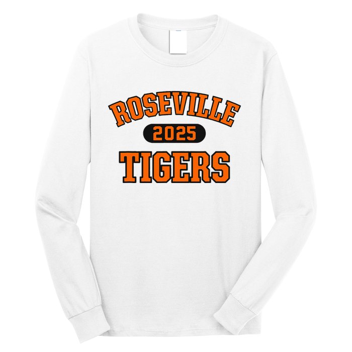 Roseville Tigers High School Arch 2025 Long Sleeve Shirt