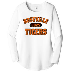 Roseville Tigers High School Arch 2025 Women's Perfect Tri Tunic Long Sleeve Shirt