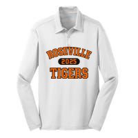 Roseville Tigers High School Arch 2025 Silk Touch Performance Long Sleeve Polo