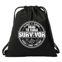Road To Hana Survivor Curvy Palm Maui Hawaii Lover Gift Drawstring Bag