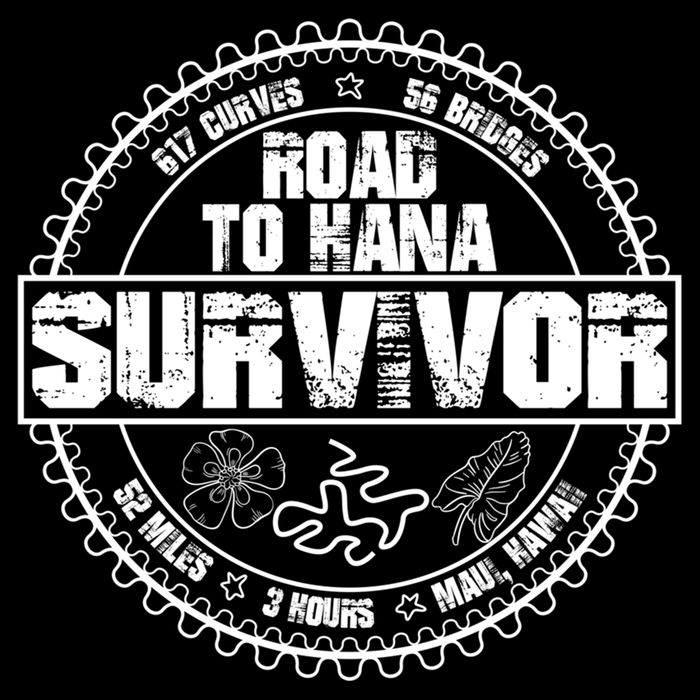 Road To Hana Survivor Curvy Palm Maui Hawaii Lover Gift Drawstring Bag