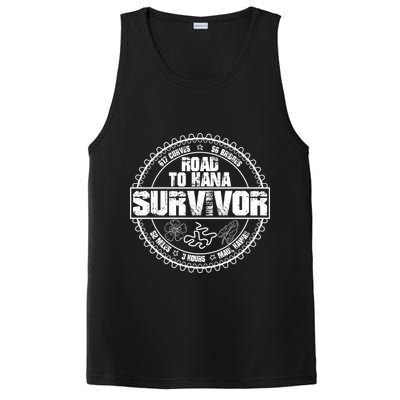 Road To Hana Survivor Curvy Palm Maui Hawaii Lover Gift PosiCharge Competitor Tank