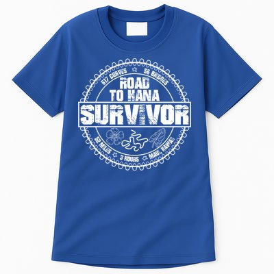 Road To Hana Survivor Curvy Palm Maui Hawaii Lover Gift Tall T-Shirt