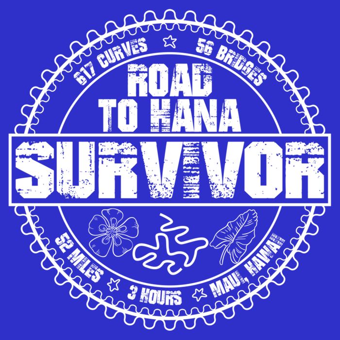 Road To Hana Survivor Curvy Palm Maui Hawaii Lover Gift Magnet