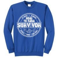 Road To Hana Survivor Curvy Palm Maui Hawaii Lover Gift Tall Sweatshirt