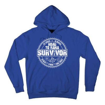 Road To Hana Survivor Curvy Palm Maui Hawaii Lover Gift Tall Hoodie