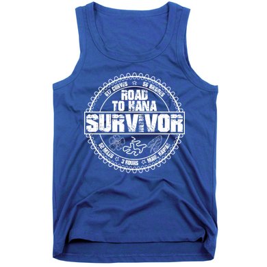 Road To Hana Survivor Curvy Palm Maui Hawaii Lover Gift Tank Top