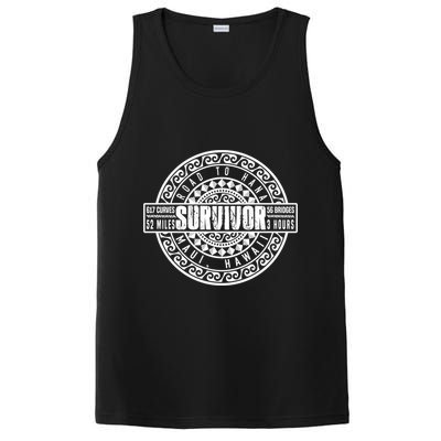 Road To Hana Survivor Curvy Palm Maui Hawaii Lover Gift PosiCharge Competitor Tank