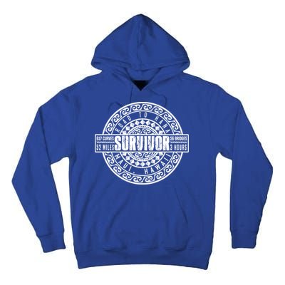 Road To Hana Survivor Curvy Palm Maui Hawaii Lover Gift Tall Hoodie