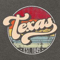 Retro Texas Home State Tx Cool 70s Style Sunset Cotton Canvas Backpack