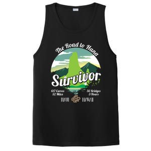 Road To Hana Survivor Curvy Palm Maui Hawaii Lover Gift PosiCharge Competitor Tank