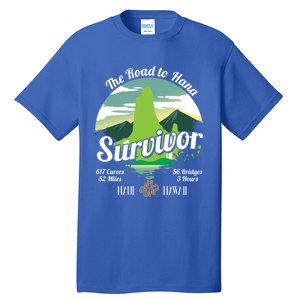 Road To Hana Survivor Curvy Palm Maui Hawaii Lover Gift Tall T-Shirt