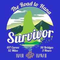Road To Hana Survivor Curvy Palm Maui Hawaii Lover Gift Tall Long Sleeve T-Shirt
