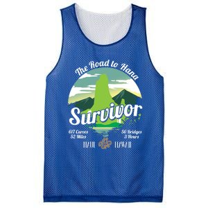 Road To Hana Survivor Curvy Palm Maui Hawaii Lover Gift Mesh Reversible Basketball Jersey Tank