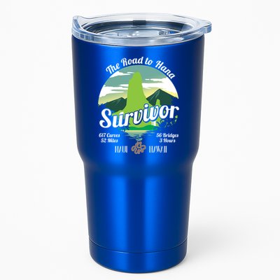 Road To Hana Survivor Curvy Palm Maui Hawaii Lover Gift Tumbler