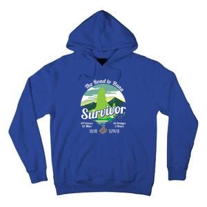 Road To Hana Survivor Curvy Palm Maui Hawaii Lover Gift Tall Hoodie