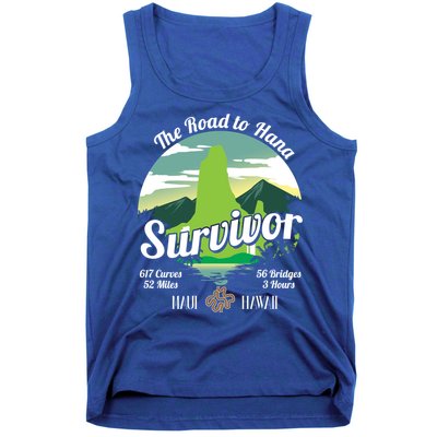 Road To Hana Survivor Curvy Palm Maui Hawaii Lover Gift Tank Top