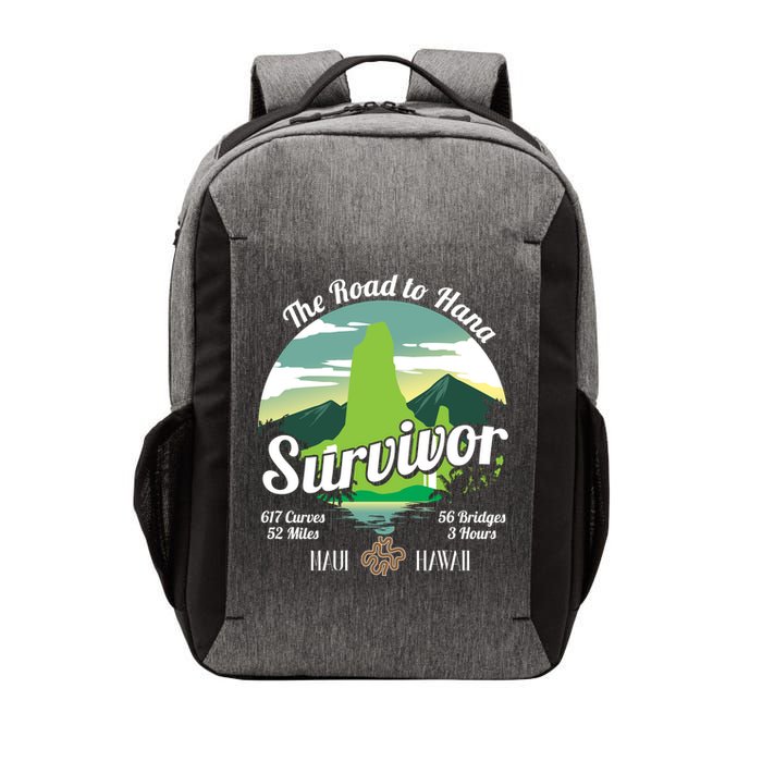 Road To Hana Survivor Curvy Palm Maui Hawaii Lover Gift Vector Backpack