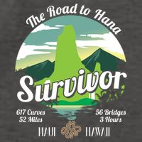 Road To Hana Survivor Curvy Palm Maui Hawaii Lover Gift Vector Backpack