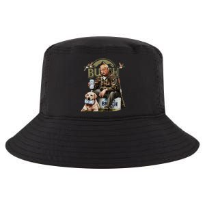 Retro Trump Hunting Deer Funny Beer Drinking Hunting On Back Cool Comfort Performance Bucket Hat