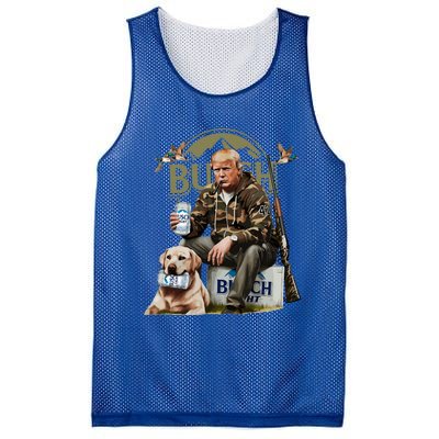 Retro Trump Hunting Deer Funny Beer Drinking Hunting On Back Mesh Reversible Basketball Jersey Tank