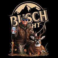 Retro Trump Hunting Deer Funny Beer Drinking Beer Hunting Cooling Performance Crew T-Shirt