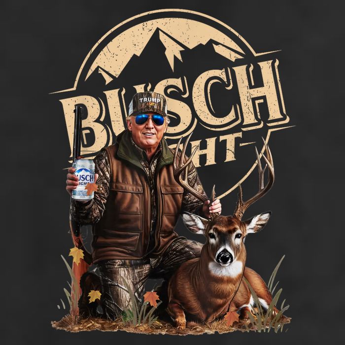 Retro Trump Hunting Deer Funny Beer Drinking Beer Hunting Adult Drive Performance Visor