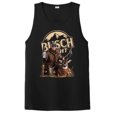 Retro Trump Hunting Deer Funny Beer Drinking Beer Hunting PosiCharge Competitor Tank