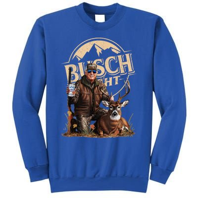 Retro Trump Hunting Deer Funny Beer Drinking Beer Hunting Sweatshirt