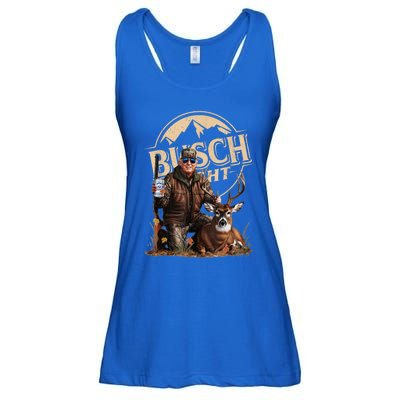 Retro Trump Hunting Deer Funny Beer Drinking Beer Hunting Ladies Essential Flowy Tank