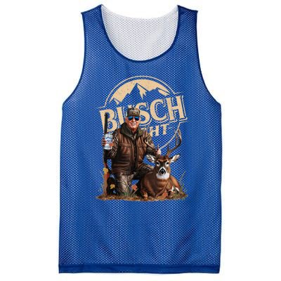 Retro Trump Hunting Deer Funny Beer Drinking Beer Hunting Mesh Reversible Basketball Jersey Tank