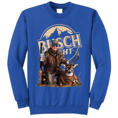 Retro Trump Hunting Deer Funny Beer Drinking Beer Hunting Tall Sweatshirt
