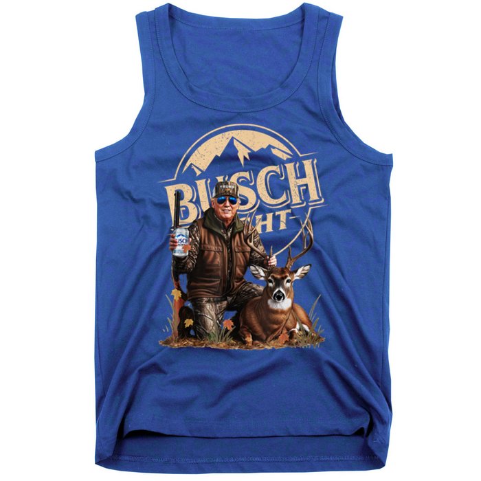 Retro Trump Hunting Deer Funny Beer Drinking Beer Hunting Tank Top