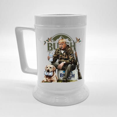 Retro Trump Hunting Deer Funny Beer Drinking Beer Hunting Beer Stein