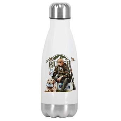 Retro Trump Hunting Deer Funny Beer Drinking Beer Hunting Stainless Steel Insulated Water Bottle