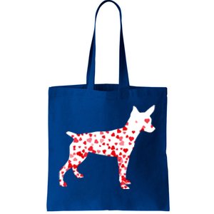 Rat Terrier Heart Dog Valentine's Day Gift Tote Bag