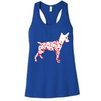 Rat Terrier Heart Dog Valentine's Day Gift Women's Racerback Tank