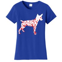 Rat Terrier Heart Dog Valentine's Day Gift Women's T-Shirt