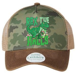 Rex The Halls Dinosaur Christmas Legacy Tie Dye Trucker Hat