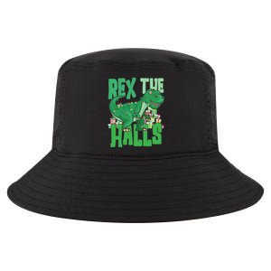 Rex The Halls Dinosaur Christmas Cool Comfort Performance Bucket Hat