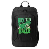 Rex The Halls Dinosaur Christmas City Backpack