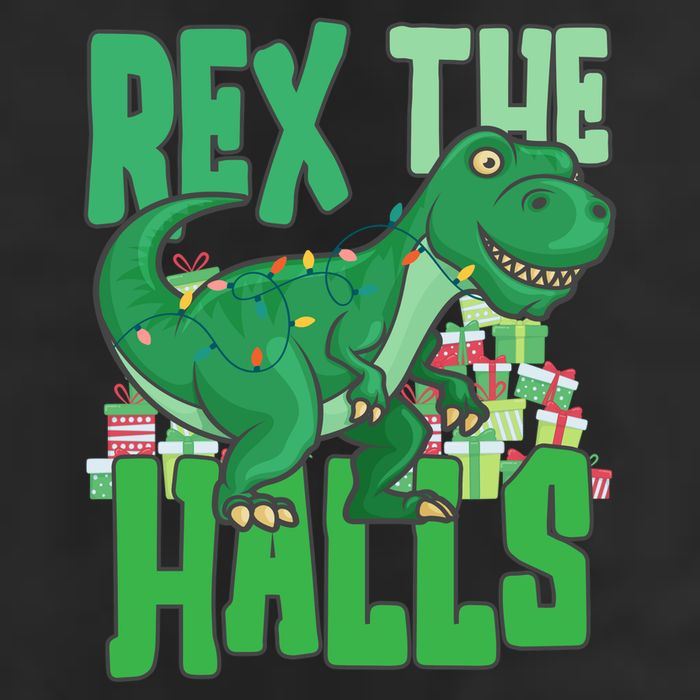 Rex The Halls Dinosaur Christmas Adult Drive Performance Visor