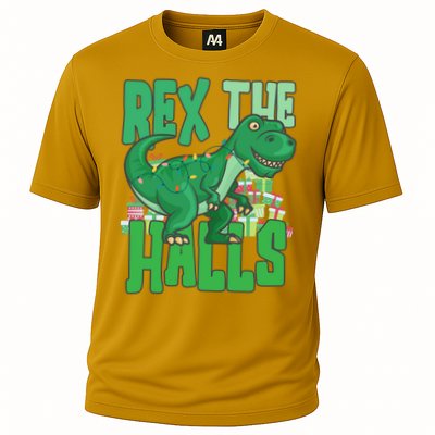 Rex The Halls Dinosaur Christmas Performance Shirt