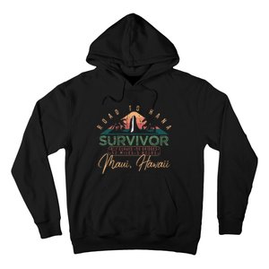 Road To Hana Survivor Curvy Palm Maui Hawaii Lover Hoodie