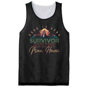 Road To Hana Survivor Curvy Palm Maui Hawaii Lover Mesh Reversible Basketball Jersey Tank